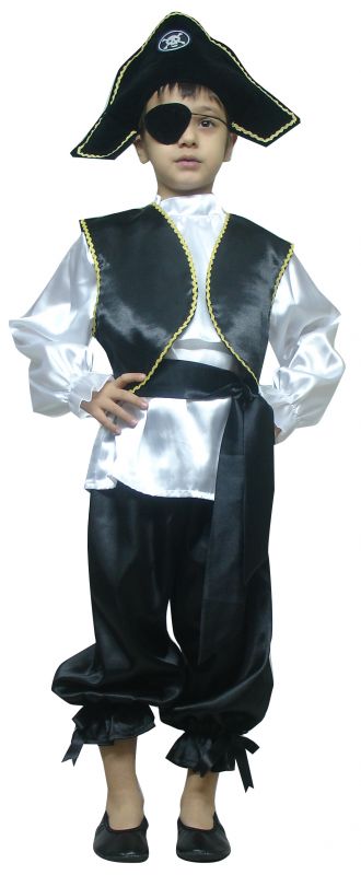 Kara Korsan Kostümü 3-5 Yaş arası