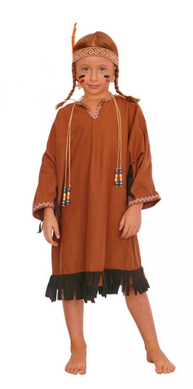 Kızılderili Kız Kostümü 5-7 Yaş arası