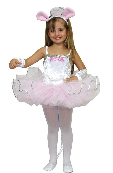 Beyaz Fare Kostümü 9-11 Yaş arası