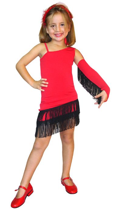 Kırmızı Çaça Kostümü 3-5 Yaş arası