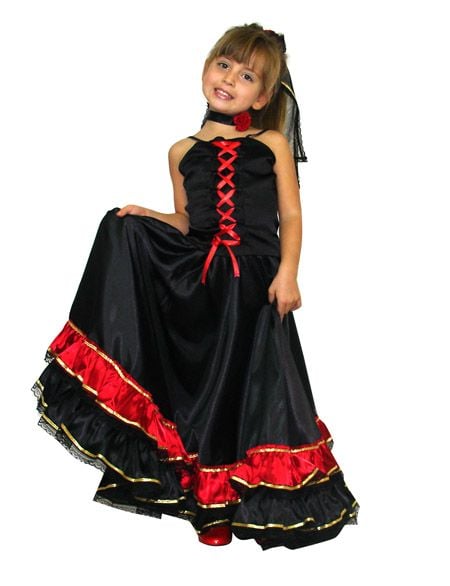 İspanyol Kız Kostümü 7-9 Yaş arası