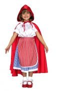 Kırmızı Başlıklı Kız kostümü 3-5 Yaş arası