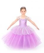 Lila Prenses Kostümü 5-7 Yaş arası
